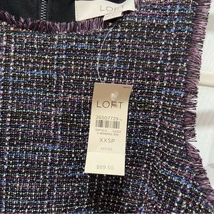 LOFT tweed dress XXSP NWT